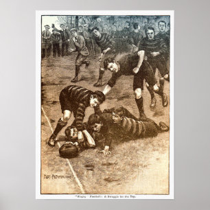 Impresión de Rugby Vintage 1900