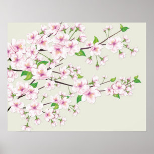 Impresión de Sakura de la flor de cerezo
