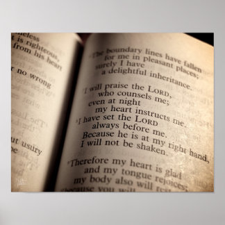 Impresión de salmo 16