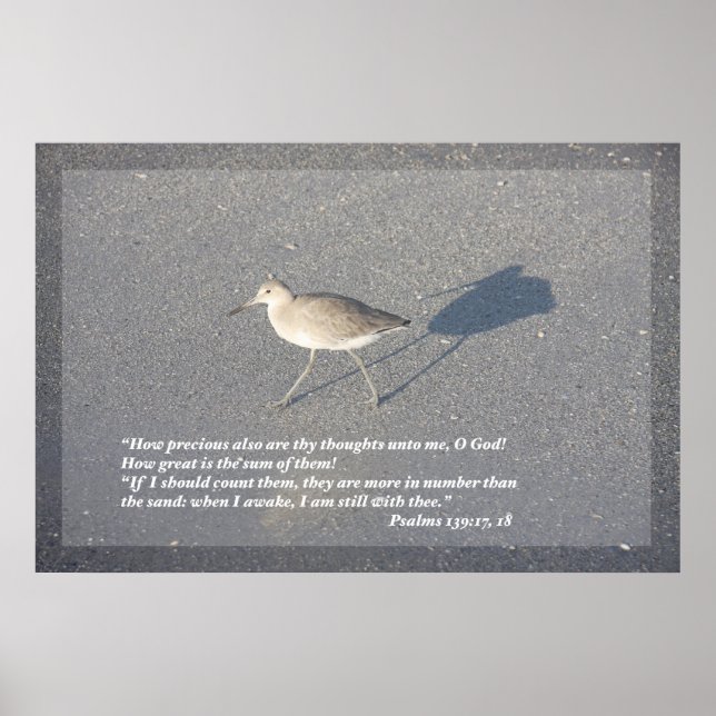 Impresión de salmos 139:17-18 (Frente)