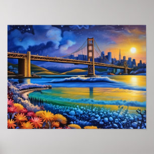 Impresión de San Francisco, papel Poster de valor 