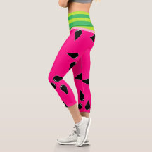 Impresión de sandía Yoga Pants High Waist Leggings