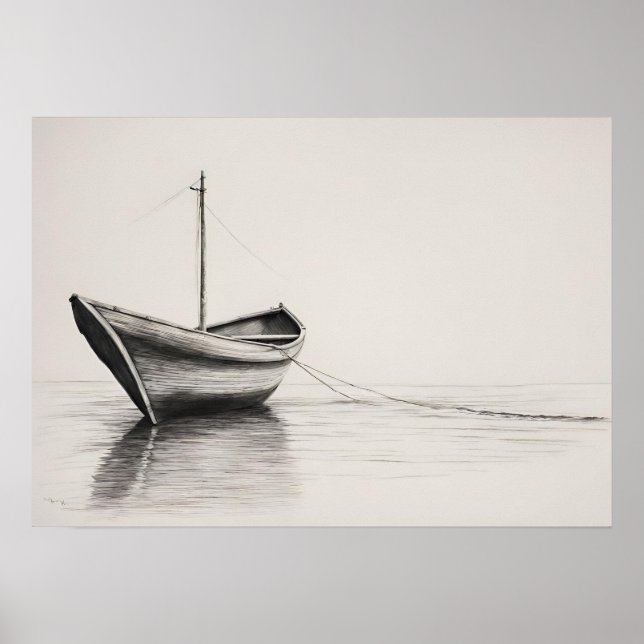 Impresión de "serenidad anclada" (Frente)