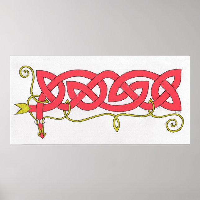 Impresión de serpiente celta (Frente)
