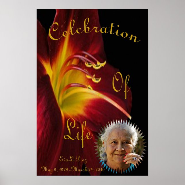 Impresión de servicio conmemorativo (Frente)