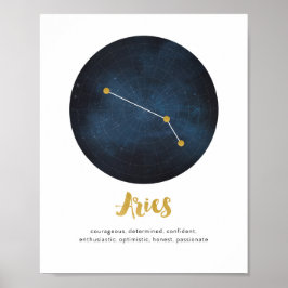 Impresión de signo de estrella de Aries