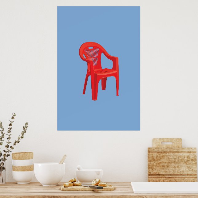 Impresión de Silla Roja (Cocina)