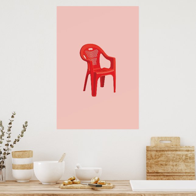 Impresión de Silla Roja (Cocina)