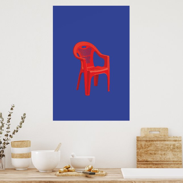 Impresión de Silla Roja (Cocina)