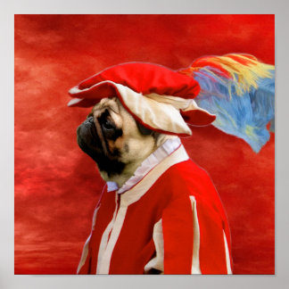 Impresión de soldados de guerra civil de pug