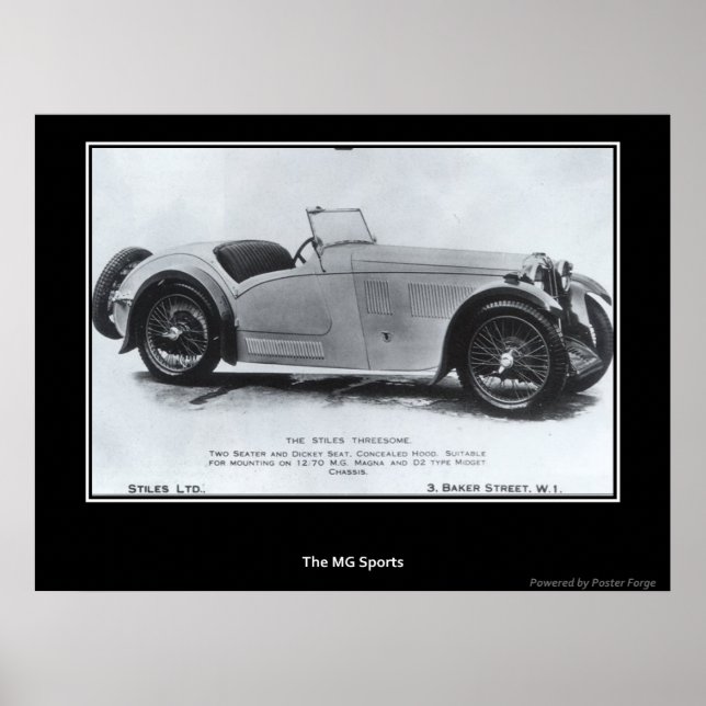 Impresión de Sports Car 1930 (Frente)