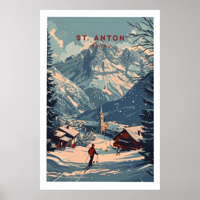Impresión de St Anton Austria 1 (Frente)