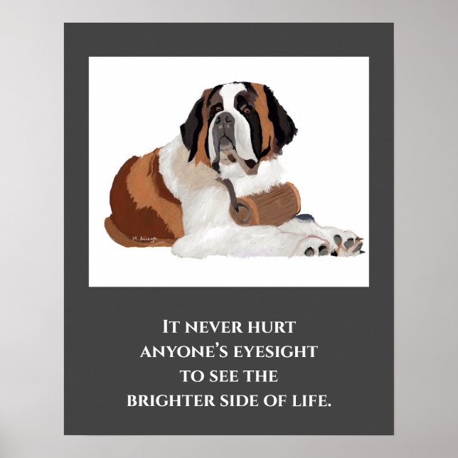 Impresión de St. Bernard, papel Poster de valor (m (Frente)