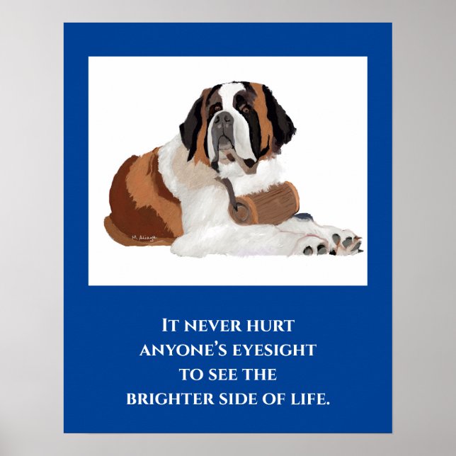 Impresión de St. Bernard, Poster de valores descar (Frente)