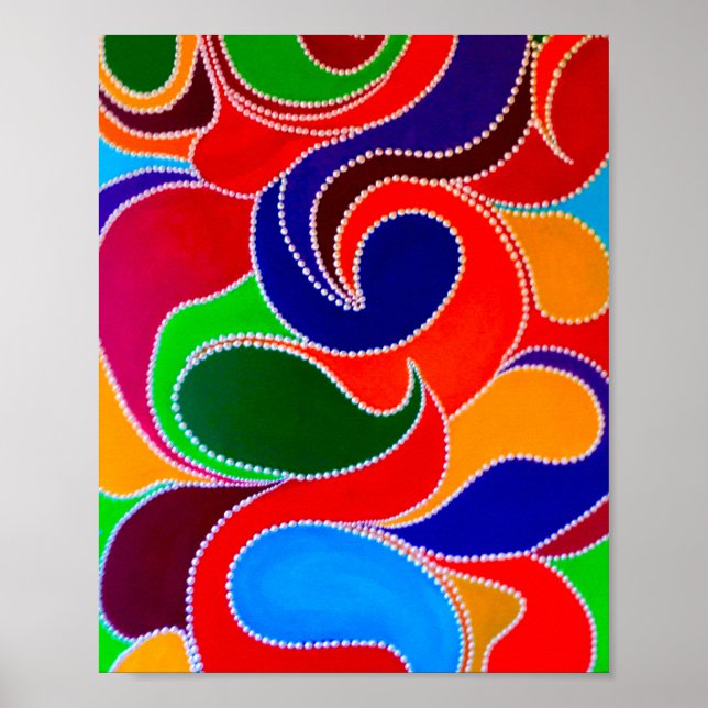 Impresión de sueño de arcoiris aborigen australian (Frente)