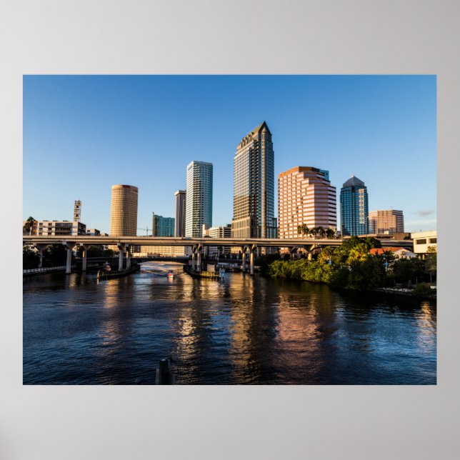 Impresión de Tampa Riverwalk, papel Poster de valo (Frente)