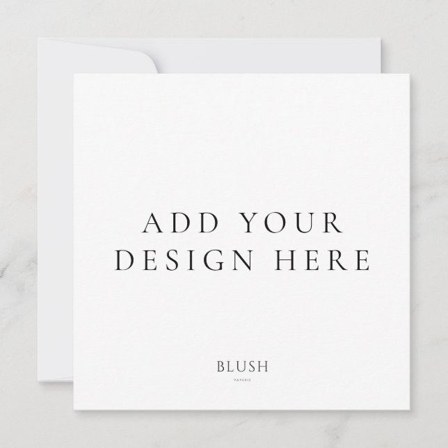 Impresión de tarjeta de invitación cuadrada (Anverso)