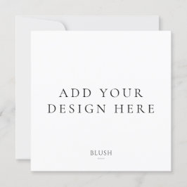 Impresión de tarjeta de invitación cuadrada