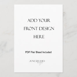 Impresión de tarjeta de menú a doble cara de 5x7"