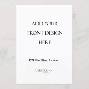 Impresión de tarjeta de menú doble lateral de 5 x 