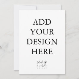 Impresión de tarjeta vertical de 5"x7"