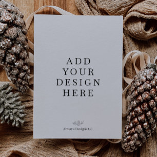 Impresión de tarjetas de vacaciones retratos de 5 