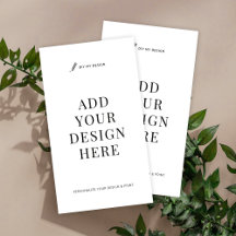 Impresión de tarjetas de visita de atención poster