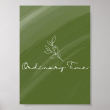 Impresión de tarjetas litúrgicas de tiempo ordinar