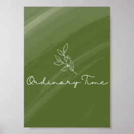 Impresión de tarjetas litúrgicas de tiempo ordinar