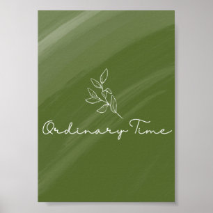 Impresión de tarjetas litúrgicas de tiempo ordinar