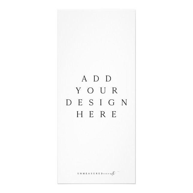 Impresión de tarjetas para rack de 4 x 9" en bande (Frente)