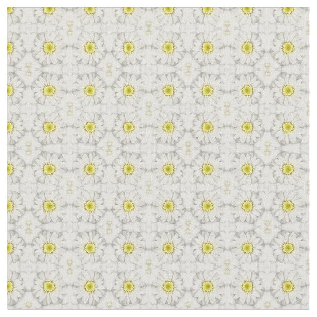 Impresión de tela de Daisies (De cerca)