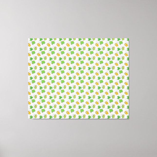 Impresión de tela del Día de San Patricio (Anverso)