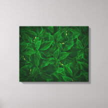 Impresión de tela estirada con pintura de vegetaci