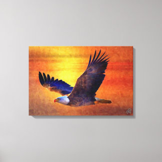 Impresión de tela estirada de 24"x16" con aceite d