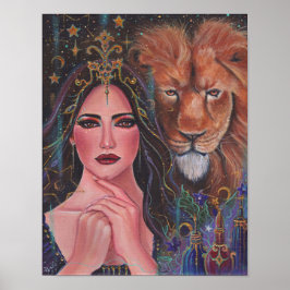 Impresión de tela estirada de diosa del circo por 