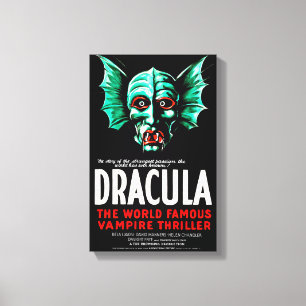 Impresión de tela estirada de Drácula '1931' vinta