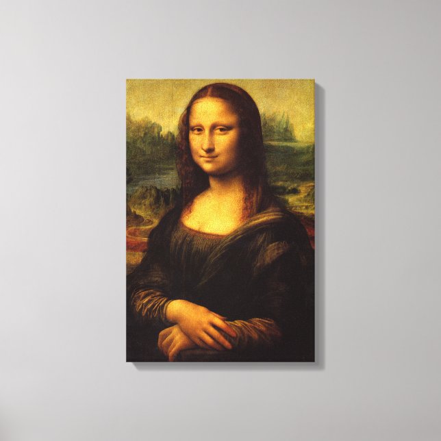 Impresión de tela estirada de Mona Lisa (Anverso)