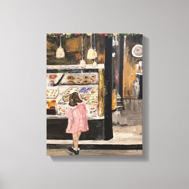 Impresión de tela estirada "Kolache at Navidades" (Anverso)