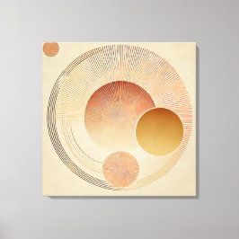 Impresión de tela estirada - Sunburst bohemio en c