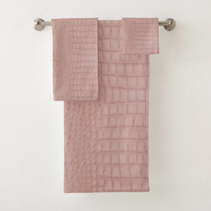 Impresión de textura de caimán rosa
