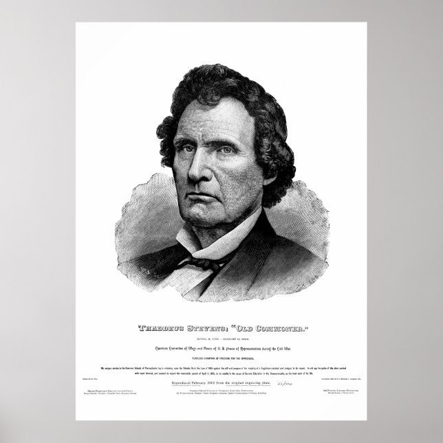 Impresión de Thaddeus Stevens (Frente)