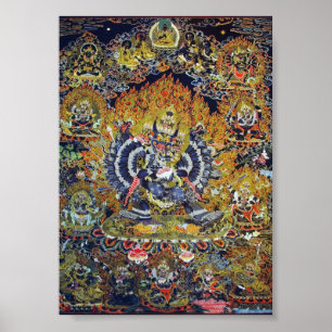 Impresión de Thangka Yamantaka