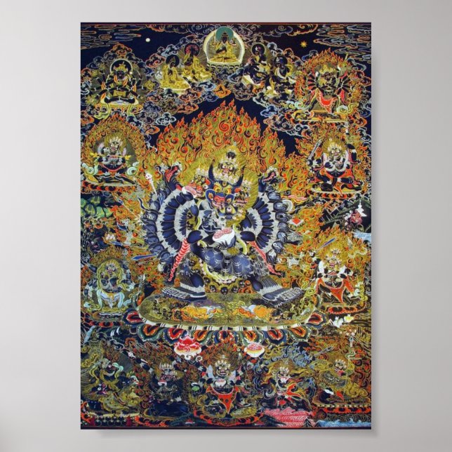 Impresión de Thangka Yamantaka (Frente)