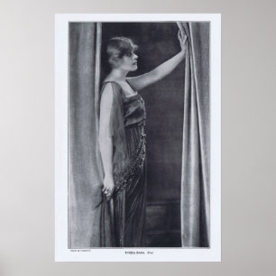 Impresión de Theda Bara Rotrogravure 1916