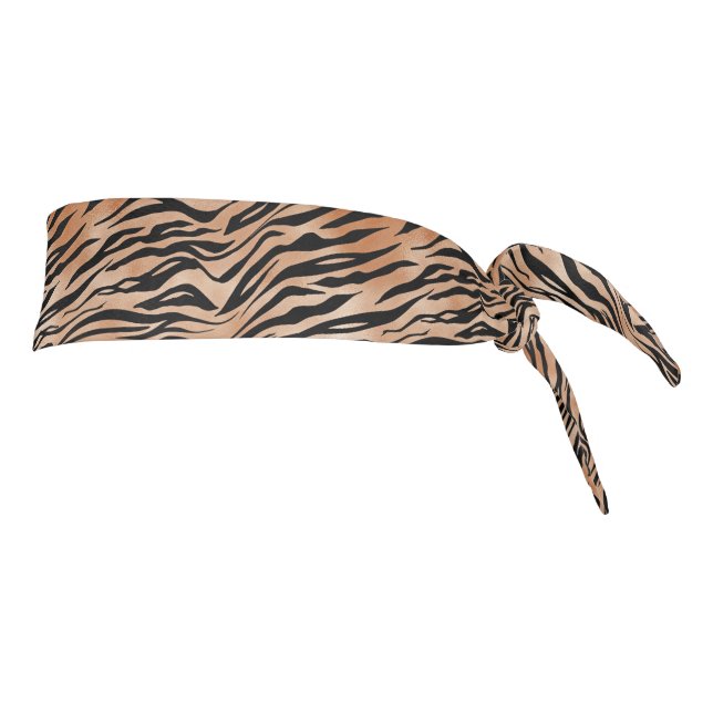 Impresión de tigre de Naranja negro (Girar 90)
