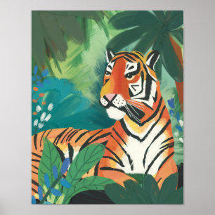 Impresión de tigres de jungla