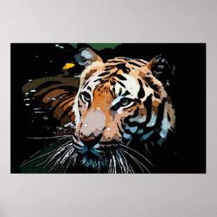 Impresión de tigres Posters - Posters de arte pop