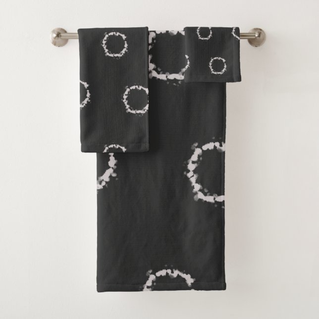 Impresión de tinte shibori blanco y negro (In situ)