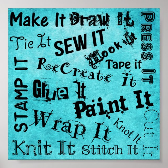 Impresión de tipografía de artesanías de Maker (Frente)